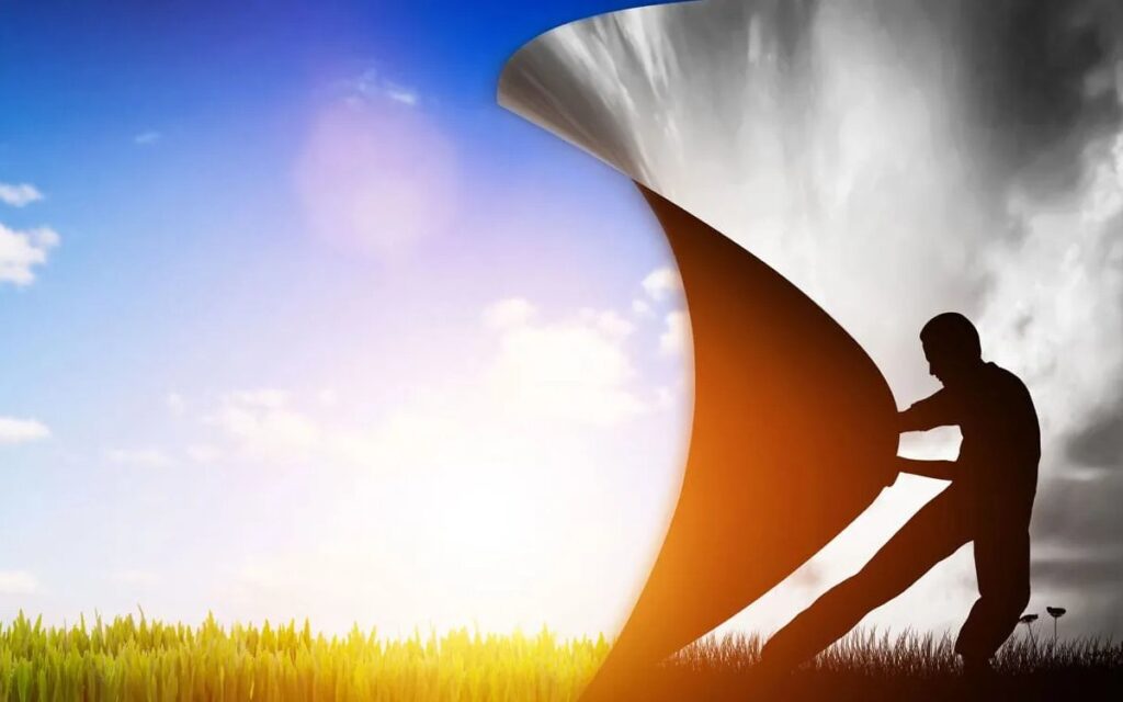 Abstract image symbolizing transformation and growth, representing a paradigm shift in nursing practice and coaching.
