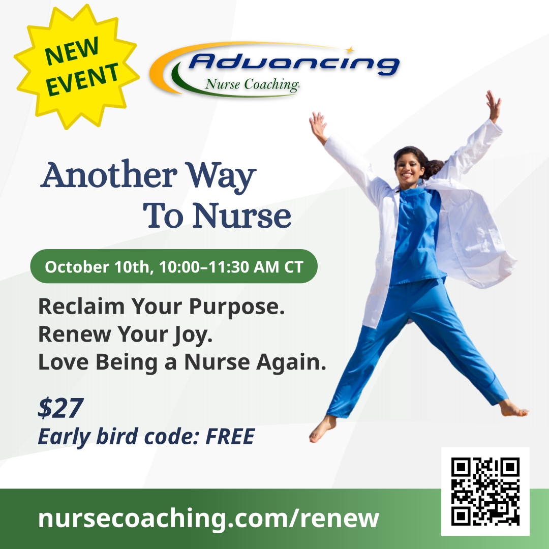 Discover which professional development path is right in your nursing career. Join us for a virtual event "Another Way to Nurse" October 10th 10-11:30 AM CT